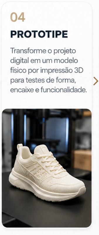 Faça um protótipo de impressão 3D do seu projeto de calçados