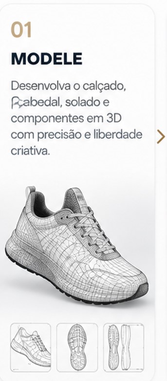 Modele seu calçado em 3D